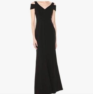 Calvin Klein Black Sleeveless V-Neck Maxi Gown